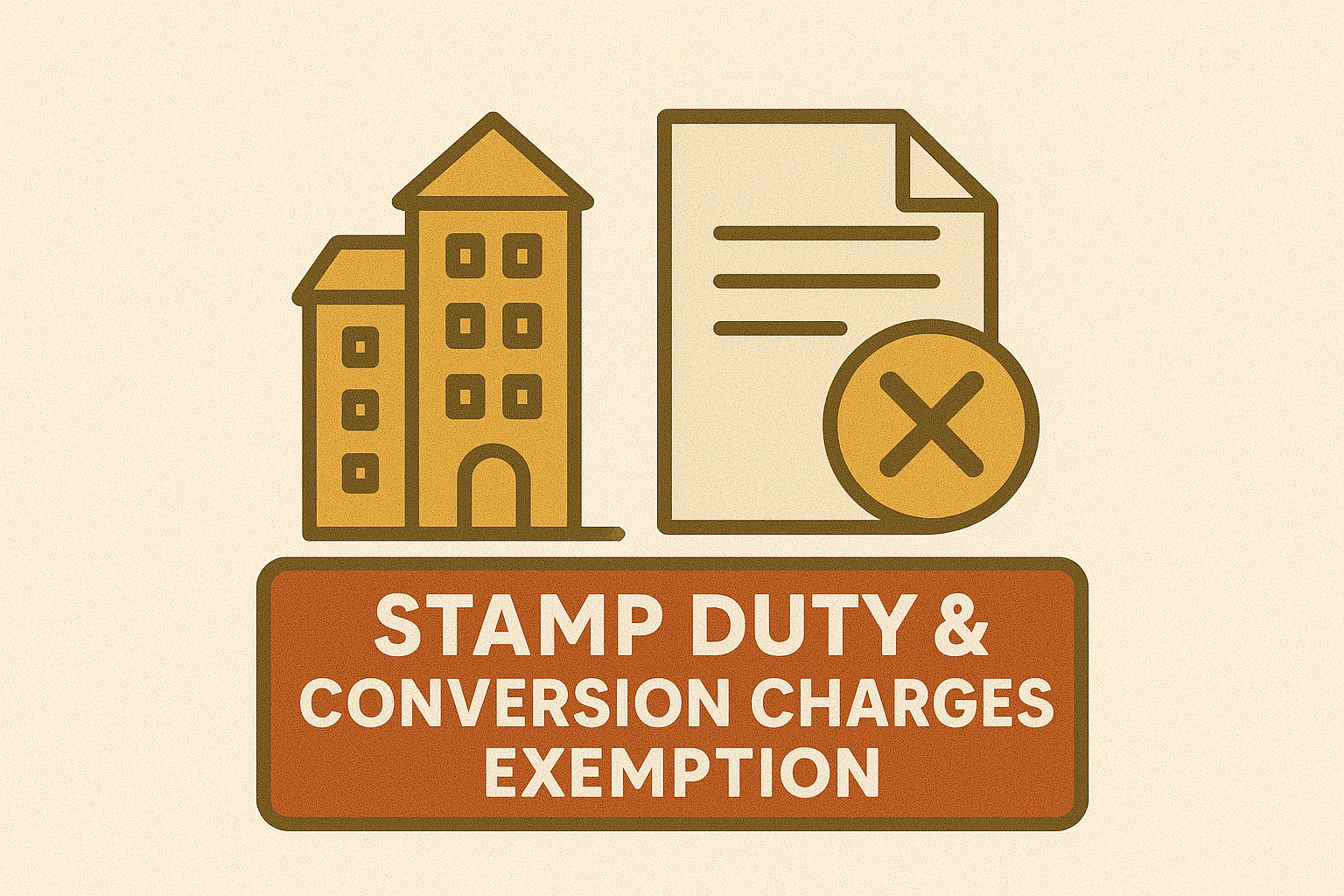 Stamp Duty & Conversion Charges Exemption